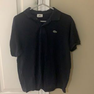 Men’s Lacoste polo. Size 5. Navy colour.